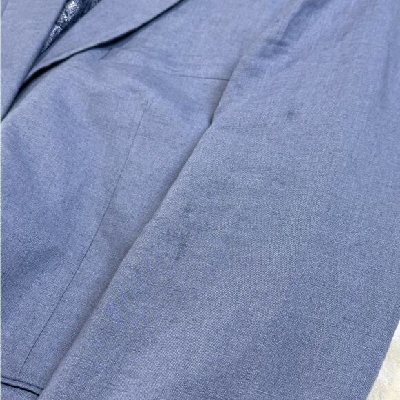 Ralph Lauren Polo 100% Linen 42R Sport Jacket Blazer Blue Paisley Black Label - Picture 10 of 10